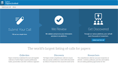 Desktop Screenshot of papersinvited.com